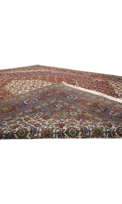 8 x 11 Vintage Persian Azerbaijan Rug 76150 backside