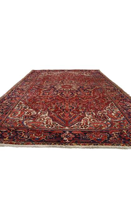 8 x 11 Vintage Persian Heriz Rug 76187