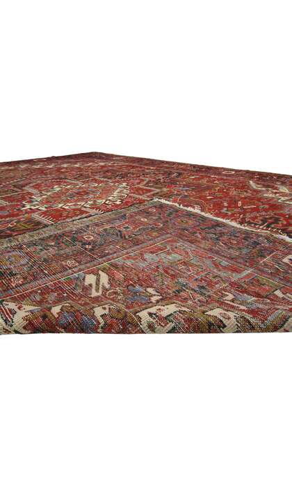 10 x 13 Vintage Heriz Rug 76194