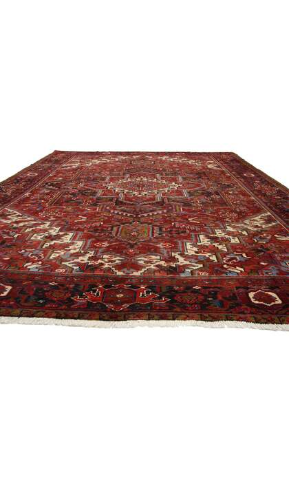 10 x 13 Vintage Heriz Rug 76194