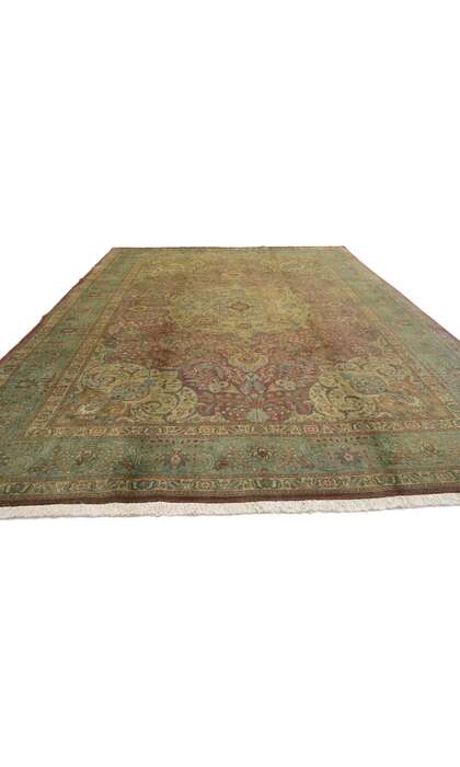 7 x 10 Vintage Tabriz Rug 76472