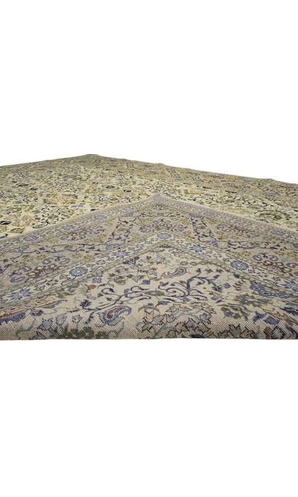 8 x 11 Vintage Persian Millefleur Kashan Rug 76475