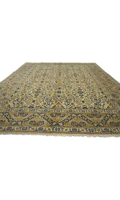 8 x 11 Vintage Persian Millefleur Kashan Rug 76475