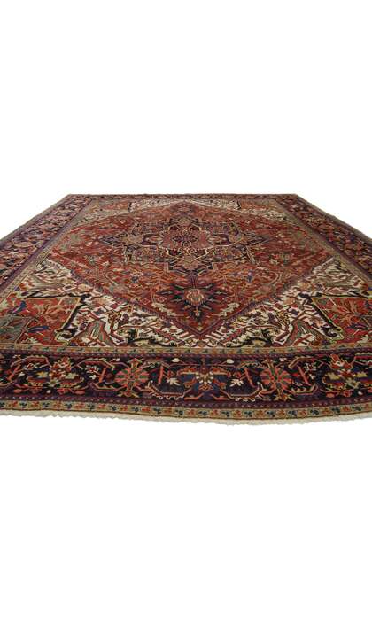 10 x 13 Antique Heriz Rug 76651