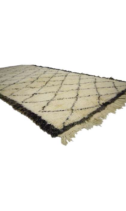 4 x 8 Vintage Moroccan Beni Ourain Rug 20659