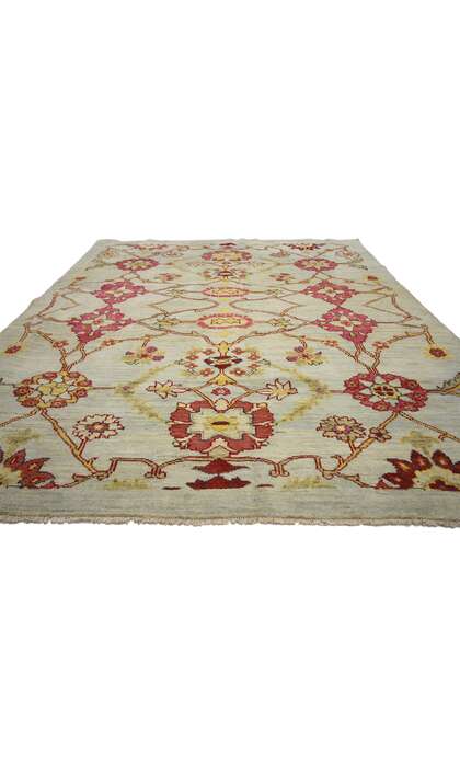 7 x 9 Colorful Oushak Rug 60757