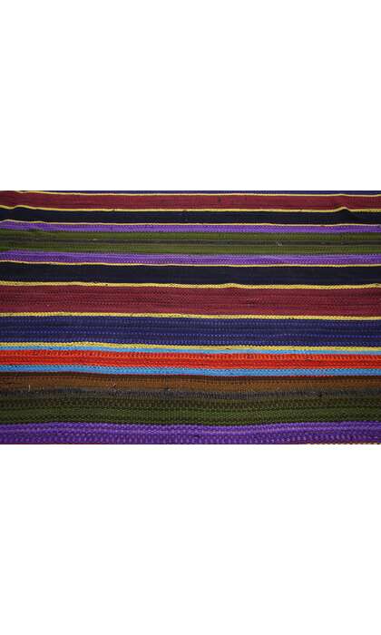 10 x 11 Vintage Turkish Striped Kilim Rug 60803