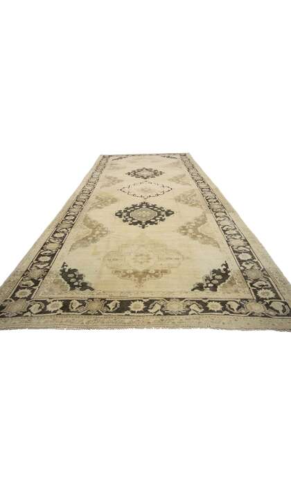 5 x 12 Vintage Turkish Oushak Rug 52309