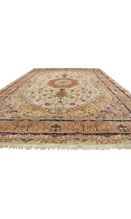 10 x 13 Vintage Persian Tabriz Rug 77182