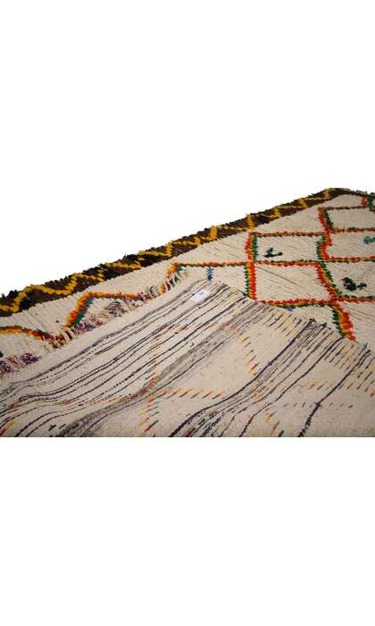 5 x 8 Vintage Moroccan Azilal Rug 20069 backside