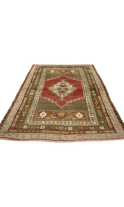 4 x 5 Vintage Oushak Rug 50121