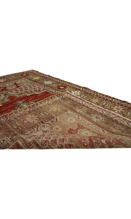 4 x 5 Vintage Turkish Oushak Rug 50142