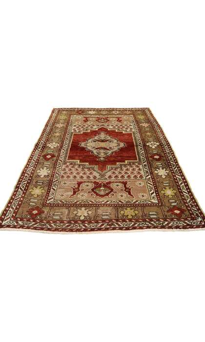 4 x 5 Vintage Turkish Oushak Rug 50142