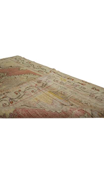 3 x 6 Vintage Turkish Oushak Rug 50305