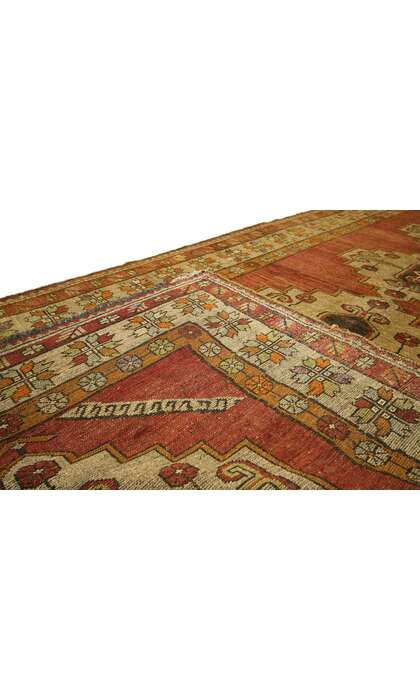 5 x 12 Vintage Turkish Oushak Rug 50468
