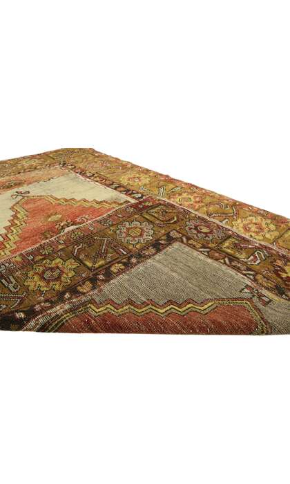 4 x 5 Vintage Turkish Oushak Rug 50640