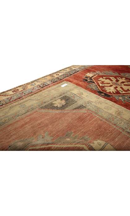 5 x 12 Vintage Red Turkish Oushak Rug 51383