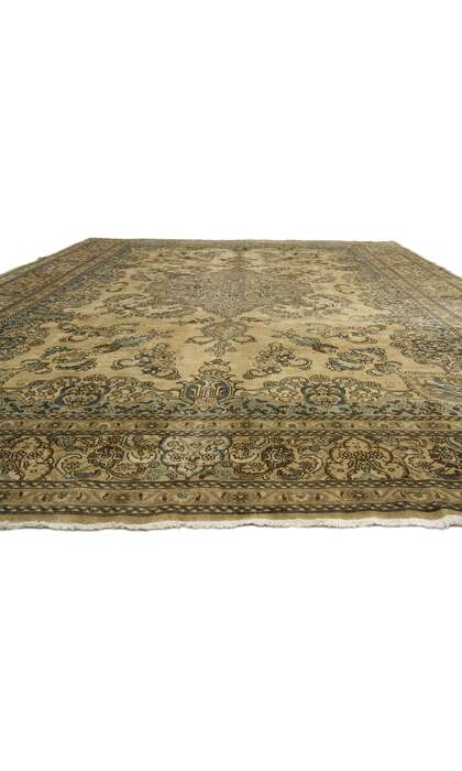 13 x 18 Antique Persian Tabriz Rug 72641