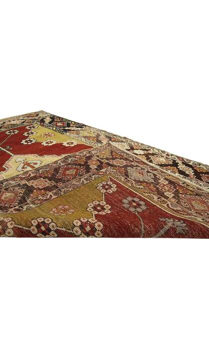 4 x 5 Vintage Turkish Oushak Rug 73835