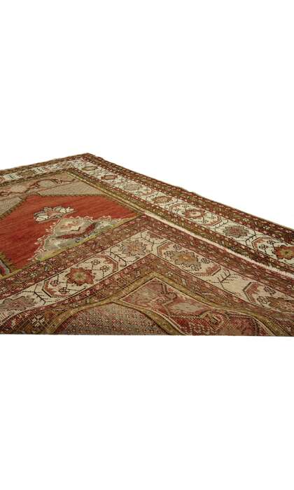4 x 5 Vintage Turkish Oushak Rug 73854