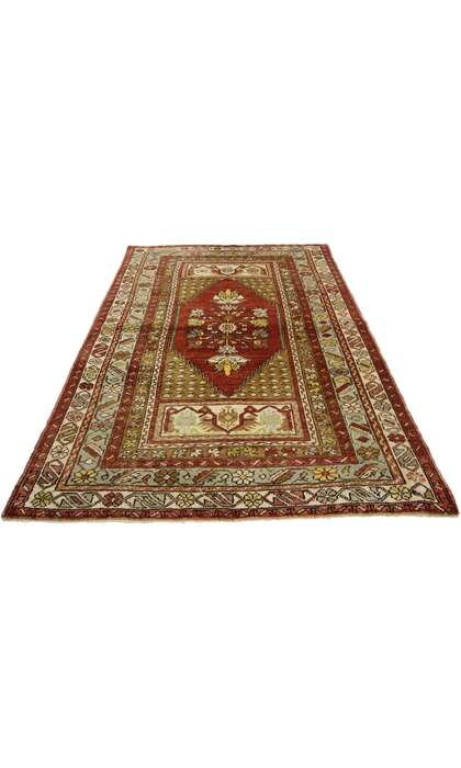 3 x 5 Vintage Turkish Oushak Rug 73841