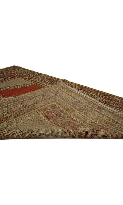 4 x 6 Vintage Turkish Oushak Rug 73846