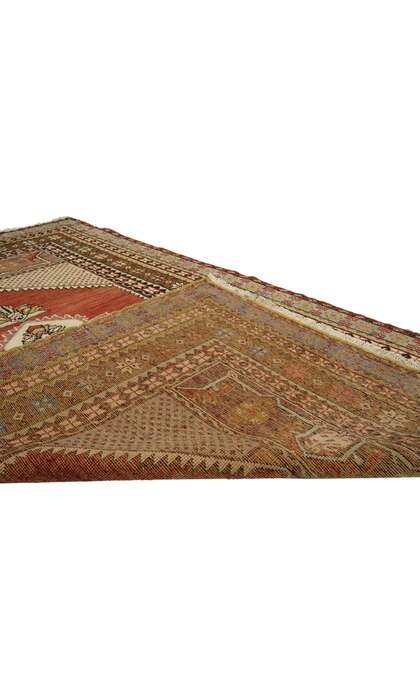 4 x 6 Vintage Turkish Oushak Rug 73848