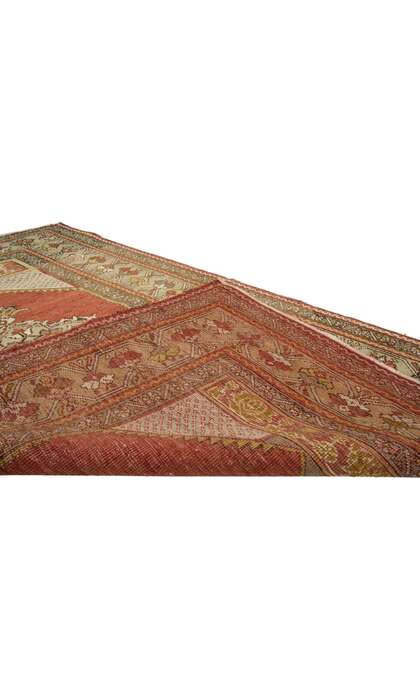 4 x 5 Vintage Oushak Rug 73855