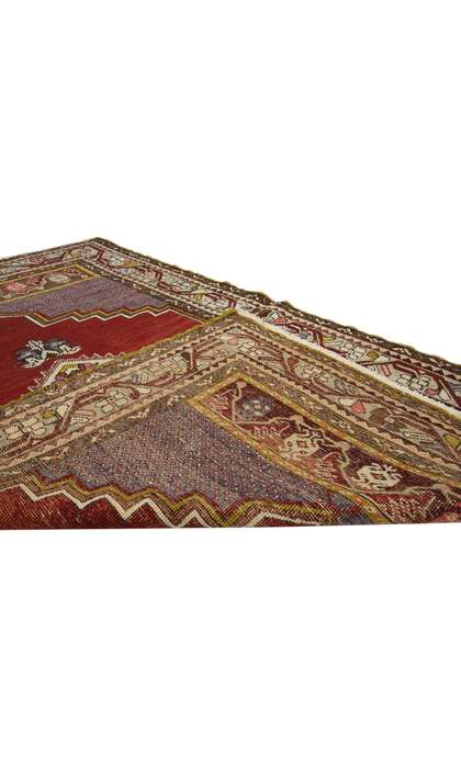 3 x 5 Vintage Turkish Oushak Rug 73866