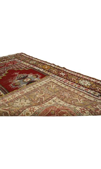 4 x 6 Vintage Turkish Oushak Rug 73869