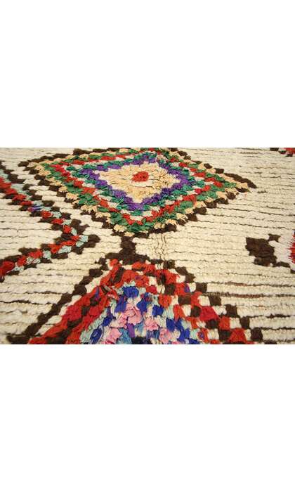 5 x 5 Vintage Moroccan Azilal Rag Rug 74520