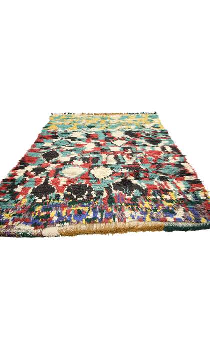 4 x 5 Vintage Berber Moroccan Azilal Rug 74526