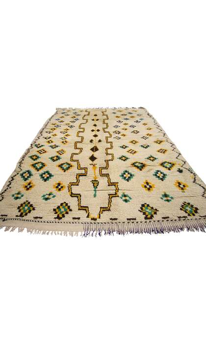 5 x 8 Vintage Berber Moroccan Azilal Rug 74543