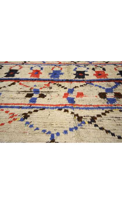 4 x 5 Vintage Berber Moroccan Azilal Rug 74548