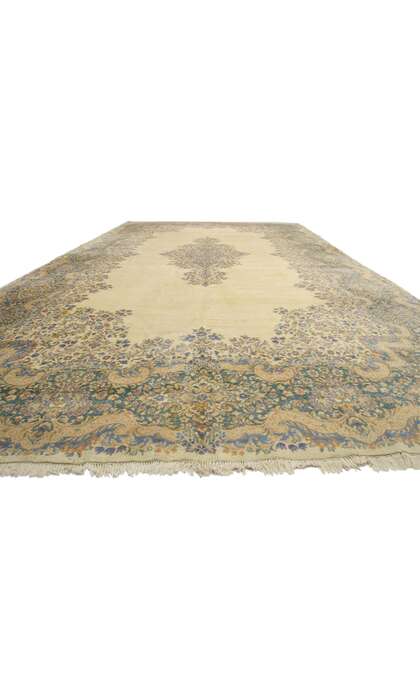 12 x 23 Vintage Kerman Rug 74691
