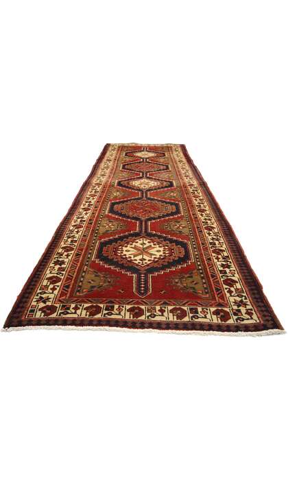 4 x 11 Vintage Persian Azerbaijan Rug 75372