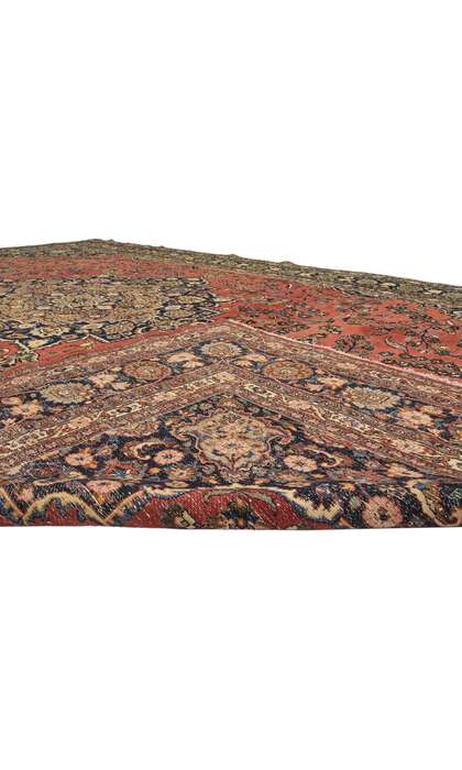10 x 16 Vintage Persian Mashhad Rug 75598