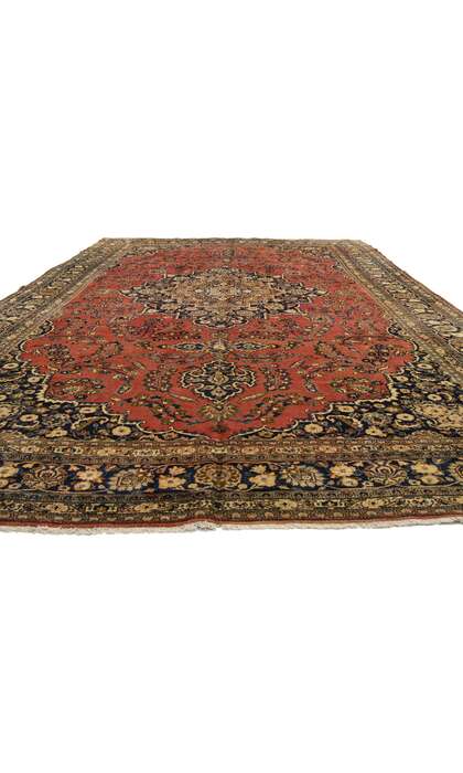 10 x 16 Vintage Persian Mashhad Rug 75598