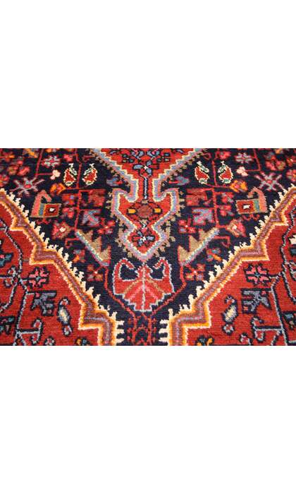 4 x 11 Vintage Persian Hamadan Rug 76051