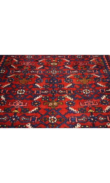4 x 11 Vintage Persian Hamadan Rug 76135