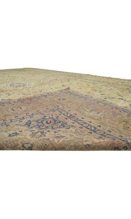 11 x 17 Vintage Persian Kashan Rug 76514