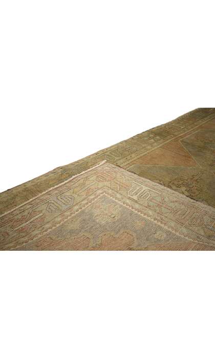 4 x 10 Vintage Turkish Oushak Rug 50184