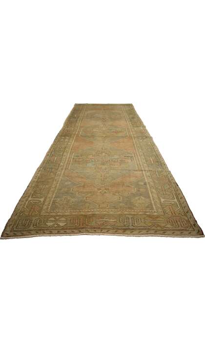 4 x 10 Vintage Turkish Oushak Rug 50184