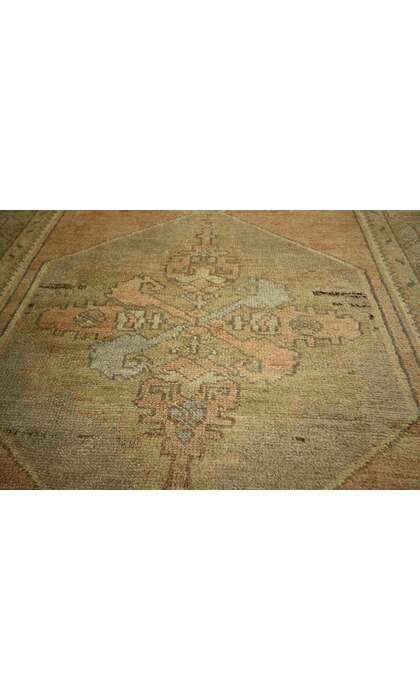 4 x 10 Vintage Turkish Oushak Rug 50184