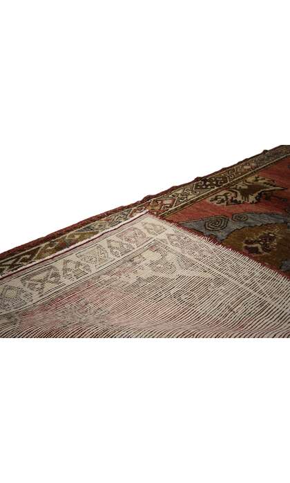 4 x 10 Vintage Turkish Oushak Rug 50228