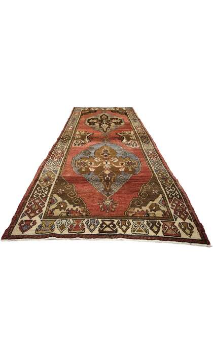 4 x 10 Vintage Turkish Oushak Rug 50228