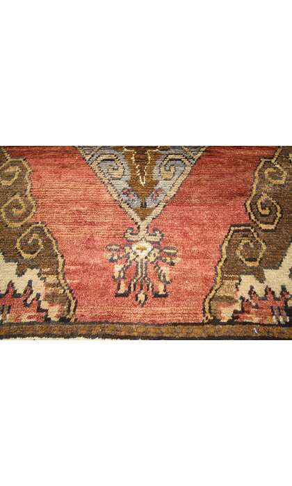 4 x 10 Vintage Turkish Oushak Rug 50228