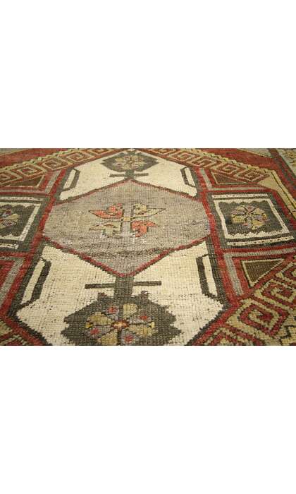 4 x 10 Antique Turkish Oushak Rug 50233