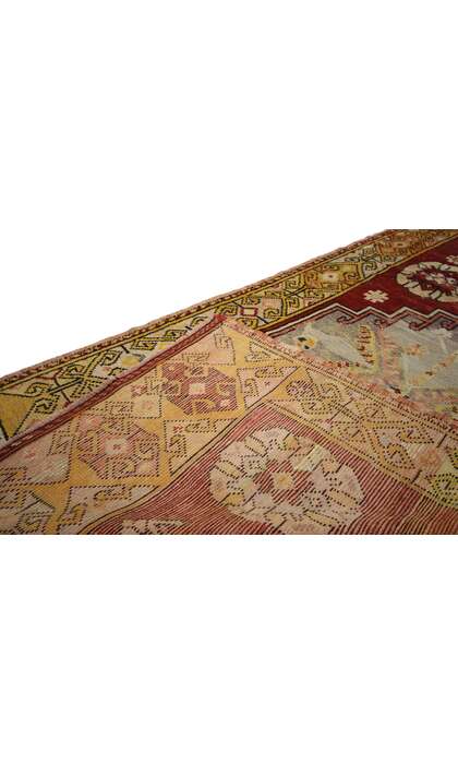 4 x 10 Vintage Turkish Oushak Rug 50237