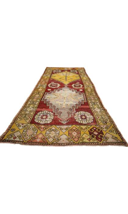 4 x 10 Vintage Turkish Oushak Rug 50237